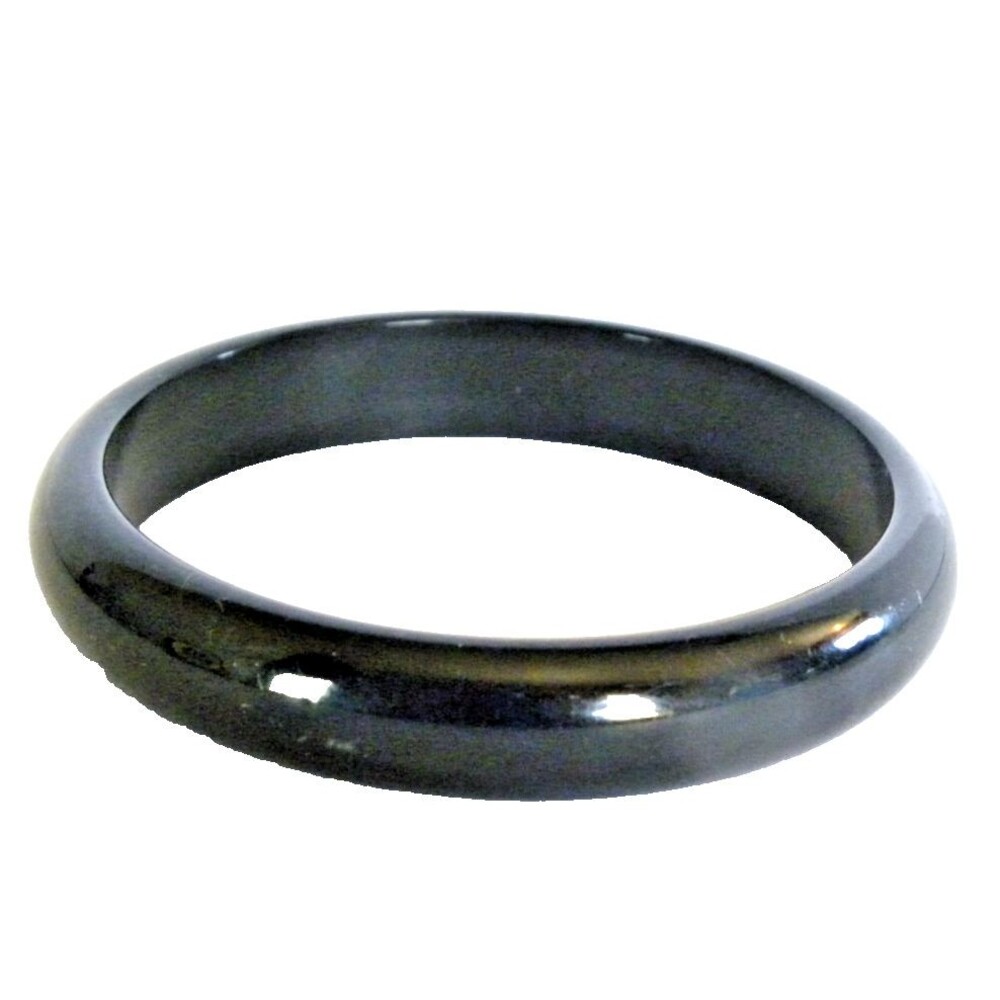 Black Bangle Bracelet Plastic Minimalist Stackable